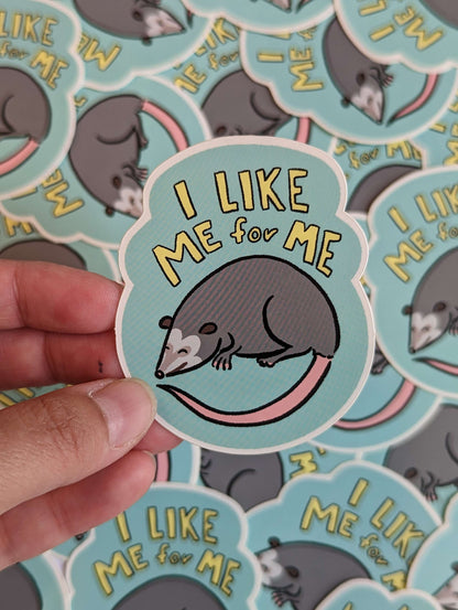 I Like Me Possum Sticker image 2