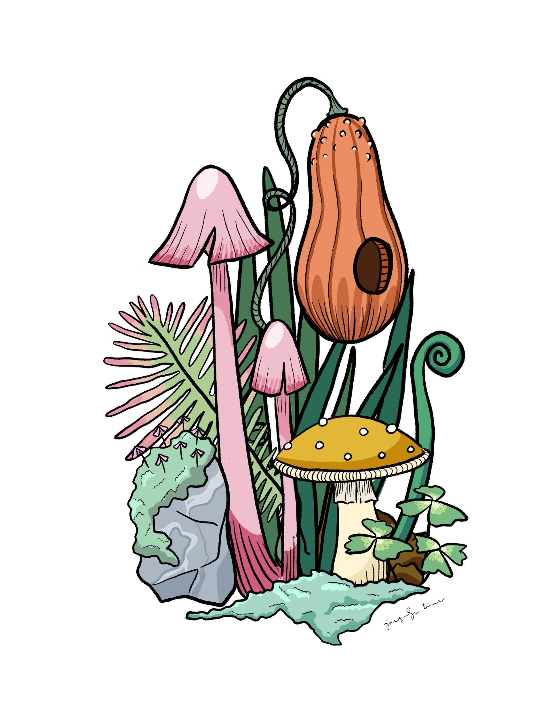 Lush Gourd Print image 0