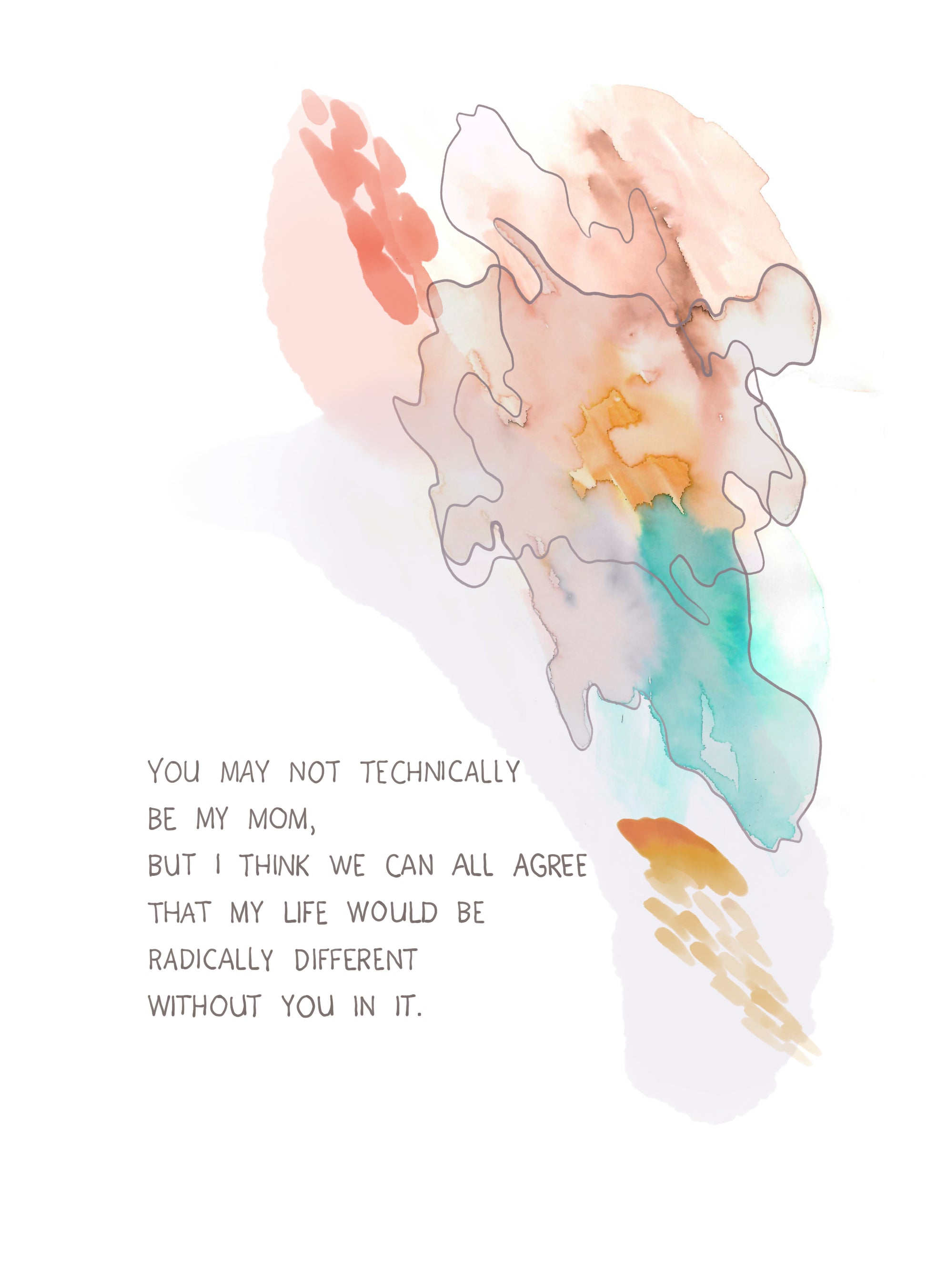 Not Technically My Mom Appreciation Card image 1