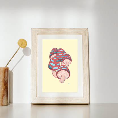 Springy Mushrooms Print image 1