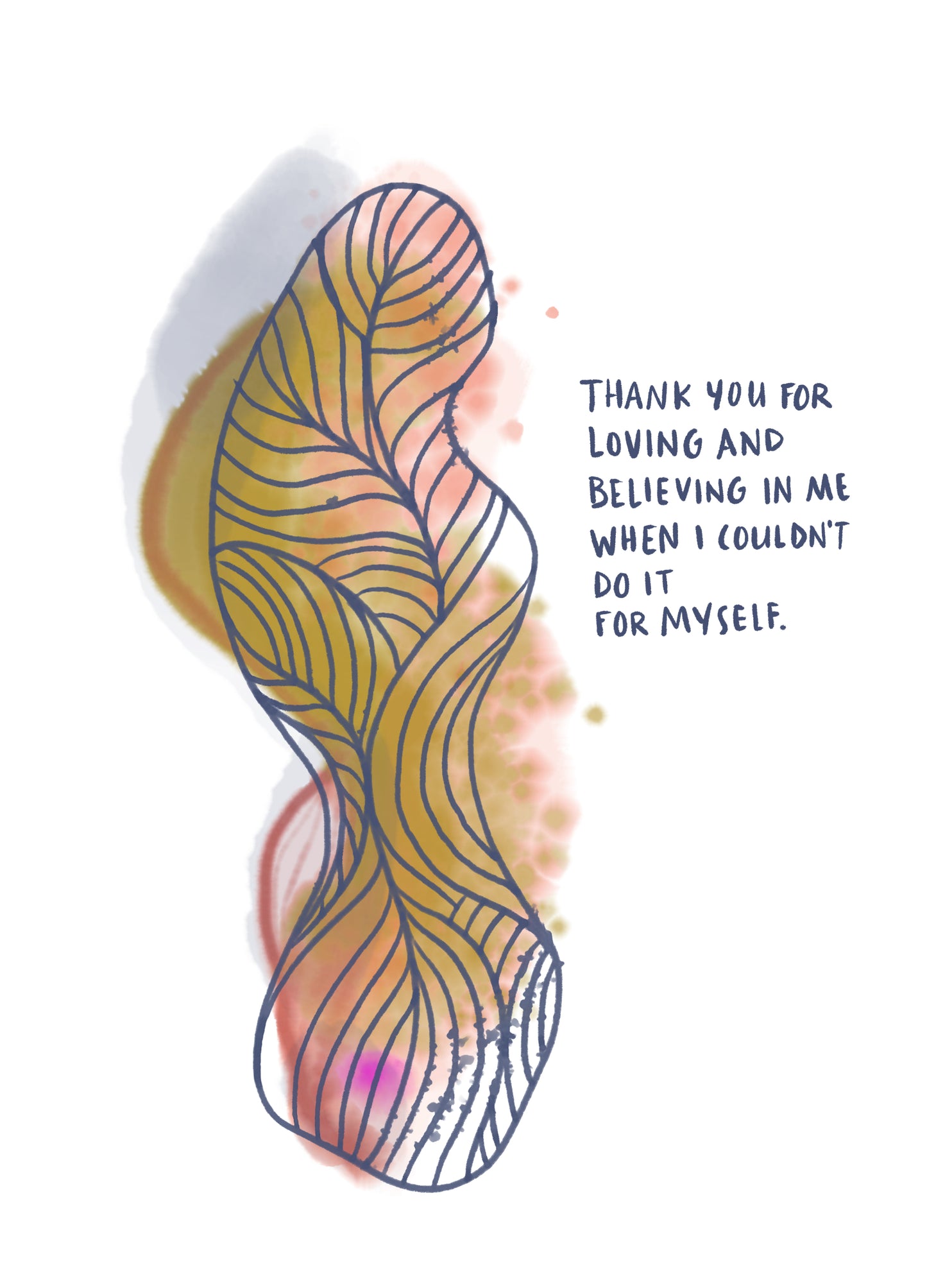 Thank You for Believing In Me Appreciation Card image 1