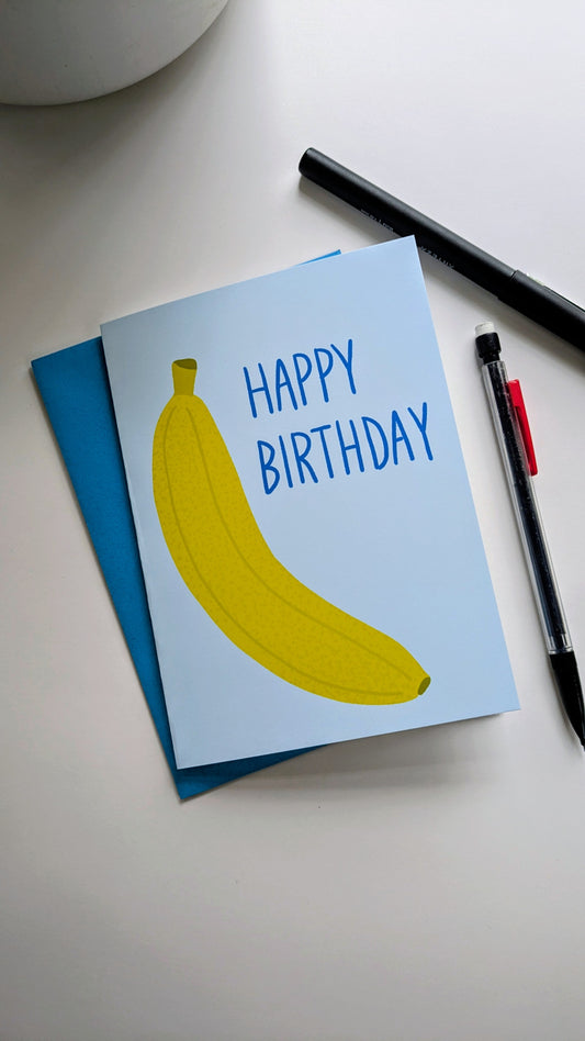 Banana Birthday Card