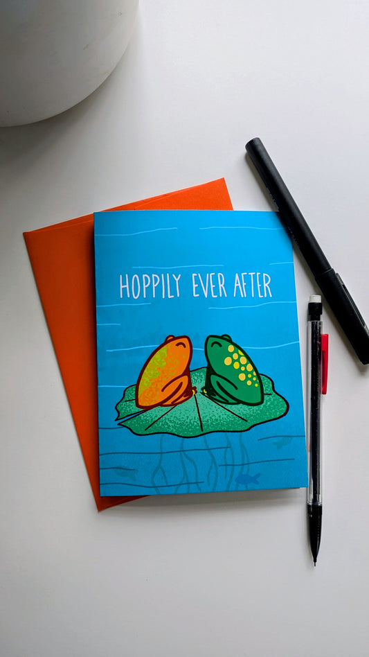 Hoppily Ever After Celebration Card
